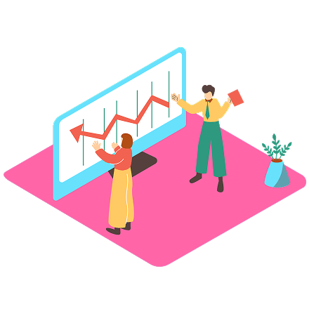 進捗を見ている人